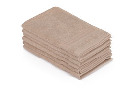 Mijölnir Juego de Toallas de Baño 100% Algodón 500 gr/m² 30x50 cm Beige