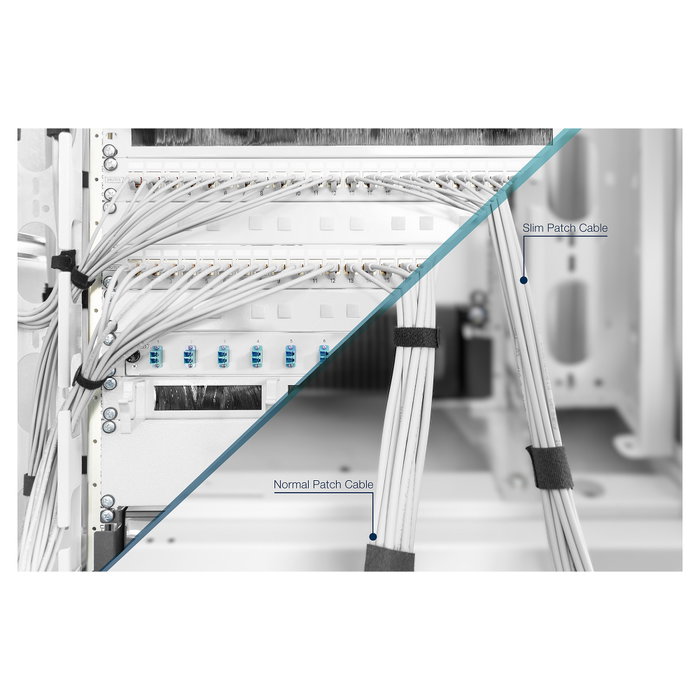Digitus Cable de interconexión CAT 6A U/FTP Slim de 1 m, Gris Digitus Cable de interconexión CAT 6A U/FTP Slim de 1 m, Gris