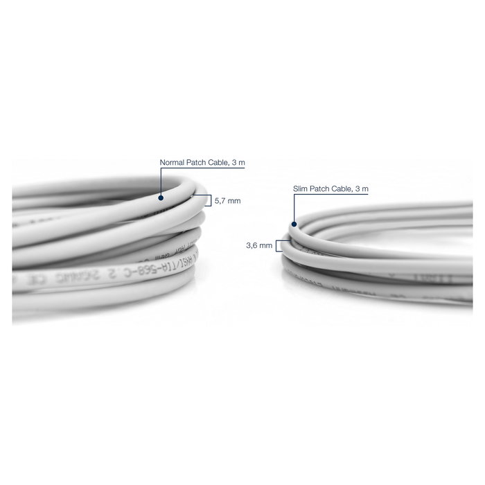 Digitus Cable de interconexión CAT 6A U/FTP Slim de 1 m, Gris Digitus Cable de interconexión CAT 6A U/FTP Slim de 1 m, Gris