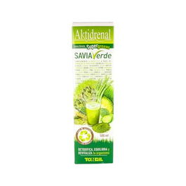 Lineabel Aktidrenal Savia Verde 500Ml Bebida con Algas, Vitaminas y Minerales para el Equilibrio y la Energía