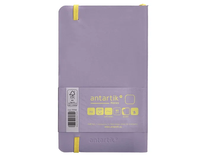 Antartik Cuaderno Antartik Notes tapa blanda hojas lisas morado y amarillo Antartik Cuaderno Antartik Notes tapa blanda hojas lisas morado y amarillo