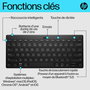 HP 355 Compact Multi-Device Bluetooth Keyboard, Teclado Inalámbrico Compacto y Cómodo con Conectividad Multipareja para PC, Portátil, Tablet y Teléfono
