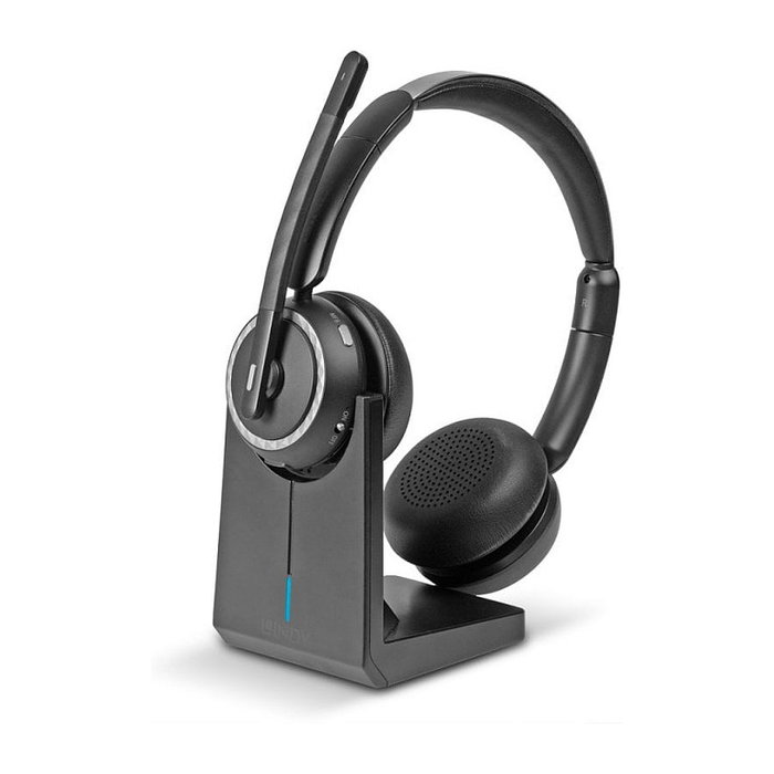 Lindy L118 Auriculares Inalámbricos de Diadema con Base de Carga Negro