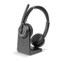Lindy L118 Auriculares Inalámbricos de Diadema con Base de Carga Negro