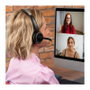Lindy L118 Auriculares Inalámbricos de Diadema con Base de Carga Negro