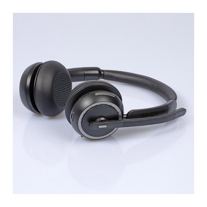 Lindy L118 Auriculares Inalámbricos de Diadema con Base de Carga Negro
