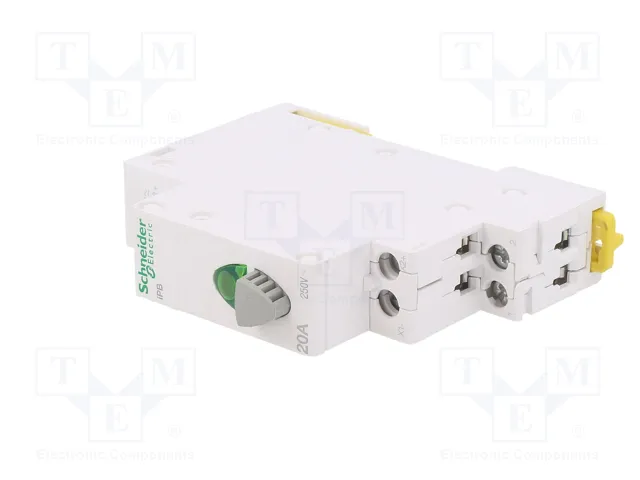 SCHNEIDER ELECTRIC Interruptor de botón ACTI9 gris con LED verde