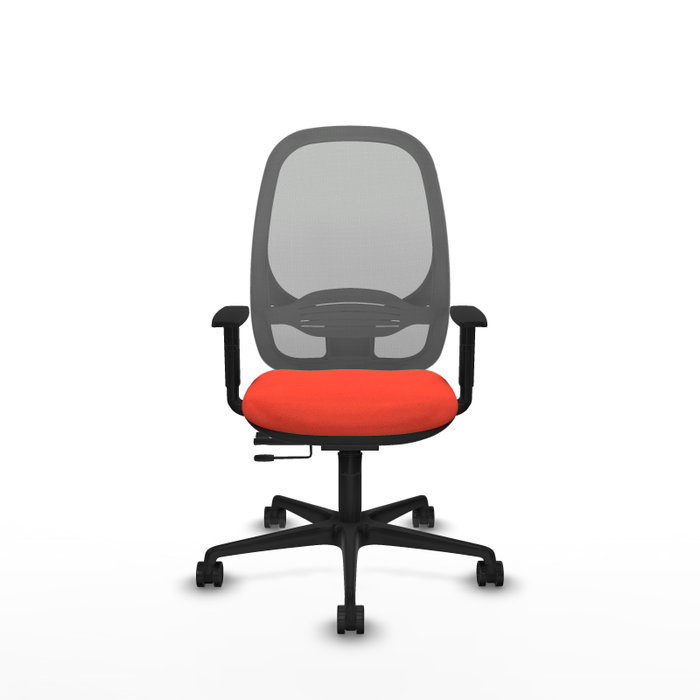 PIQUERAS Y CRESPO Silla de oficina Cilanco con mecanismo Sincro/Traslack, Naranja oscuro/Gris PIQUERAS Y CRESPO Silla de oficina Cilanco con mecanismo Sincro/Traslack, Naranja oscuro/Gris