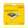 DeLOCK 90760 Tarjeta de Red PCI Express x1 Interna 2.5 Gigabit Ethernet LAN con PoE+, Conector M12, 2500 Mbit/s, para Servidor, Windows 10/11