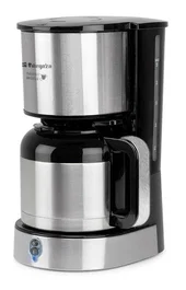 Orbegozo CG 5020 Cafetera de Filtro Semi-automática, 12 Tazas (1.2L), Jarra Termo Acero Inoxidable, Apagado Automático, Filtro Permanente, Plata/Negro