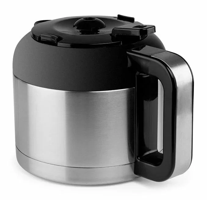 Orbegozo CG 5020 Cafetera de Filtro Semi-automática, 12 Tazas (1.2L), Jarra Termo Acero Inoxidable, Apagado Automático, Filtro Permanente, Plata/Negro