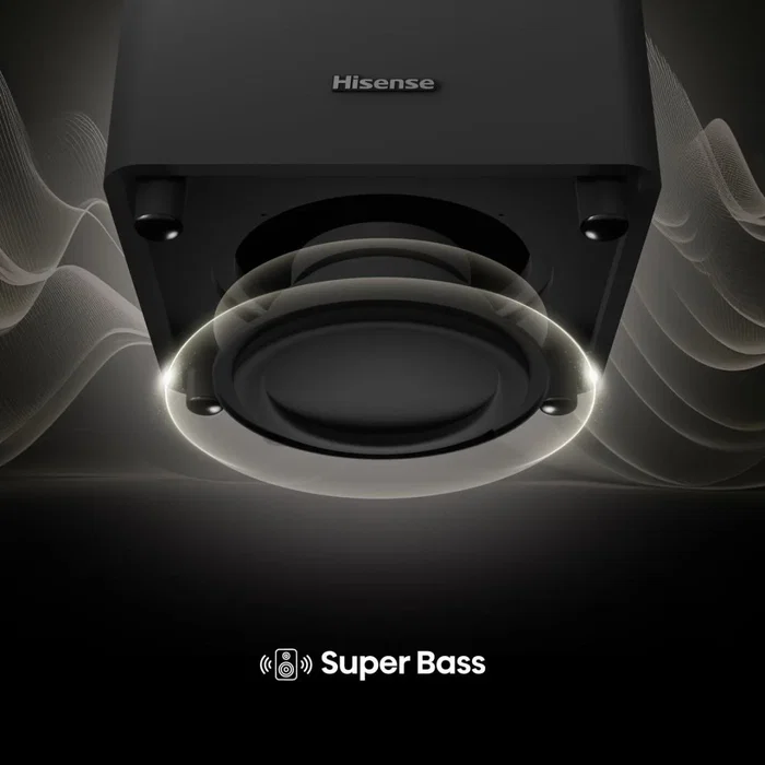 Hisense HT Saturn Barra de Sonido 4.1.2 canales 720 W con Dolby Atmos y Subwoofer Inalámbrico Negro