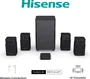 Hisense HT Saturn Barra de Sonido 4.1.2 canales 720 W con Dolby Atmos y Subwoofer Inalámbrico Negro
