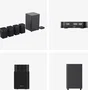 Hisense HT Saturn Barra de Sonido 4.1.2 canales 720 W con Dolby Atmos y Subwoofer Inalámbrico Negro