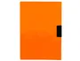 Liderpapel Dossier Pinza Lateral Polipropileno DIN A4 Naranja Fluor Opaco para 30 Hojas con Pinza Deslizante