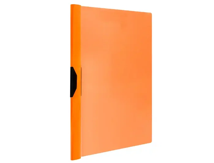 Liderpapel Carpeta Dossier con Pinza Lateral Naranja Fluor DIN A4