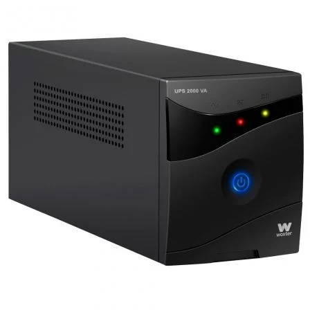 Woxter PE261-063 SAI Línea Interactiva UPS 800VA/480W, Formato Torre, 2 Tomas Schuko, con Función AVR y Batería Recargable