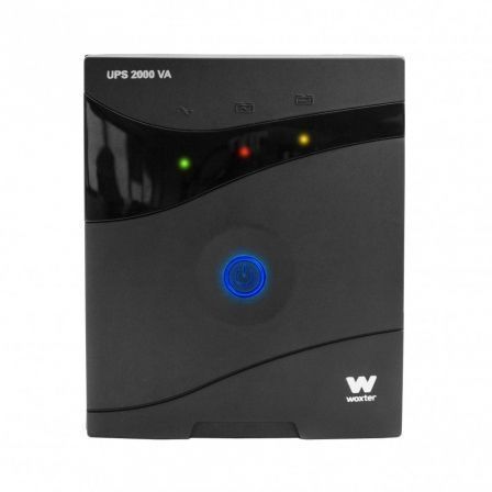 Woxter PE261-063 SAI Línea Interactiva UPS 800VA/480W, Formato Torre, 2 Tomas Schuko, con Función AVR y Batería Recargable