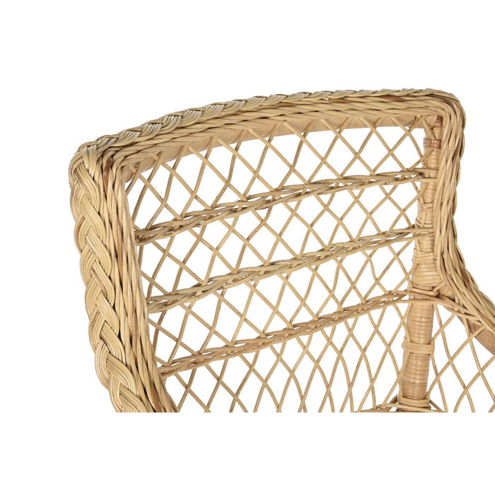 DKD Home Decor Sillón de Ratán con Cojín, Natural