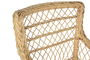 DKD Home Decor Sillón Balines Natural Blanco Ratan 63 x 86 x 56 cm