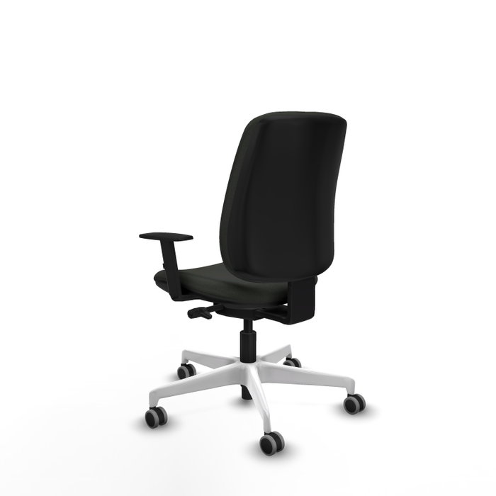 PIQUERAS Y CRESPO Silla de oficina Alares, Sincro/Traslack, Tela Negra, Base Blanca PIQUERAS Y CRESPO Silla de oficina Alares, Sincro/Traslack, Tela Negra, Base Blanca