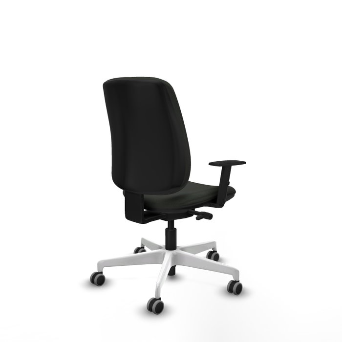 PIQUERAS Y CRESPO Silla de oficina Alares, Sincro/Traslack, Tela Negra, Base Blanca PIQUERAS Y CRESPO Silla de oficina Alares, Sincro/Traslack, Tela Negra, Base Blanca