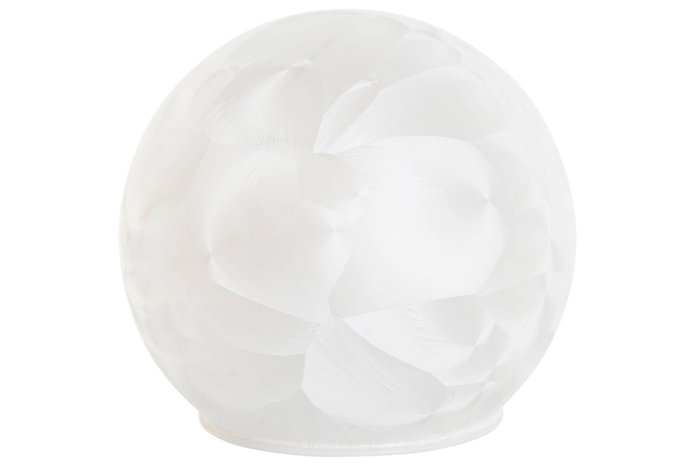 DKD Home Decor Decoración Luminosa Cristal LED Blanco 12x12x12 cm