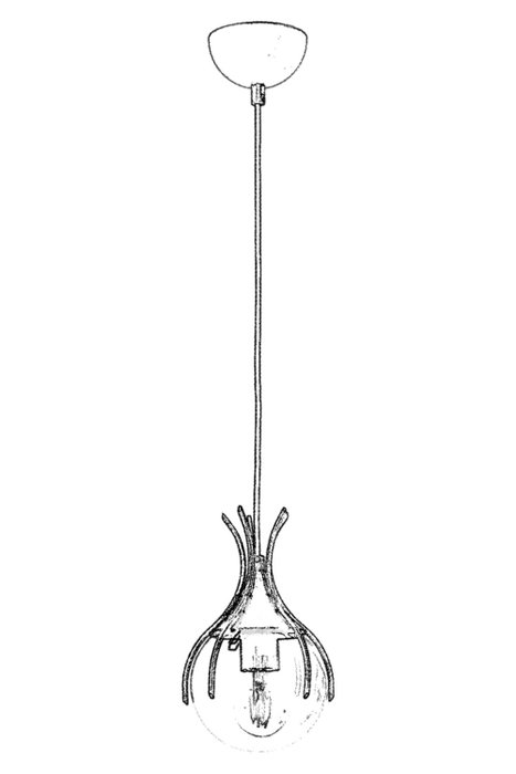 Opviq AV-1766-1E Lámpara de Araña Metal Color(es) Envejecido(s) 80 cm Longitud 12 cm Diámetro