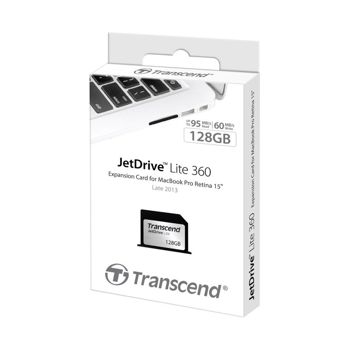 Transcend JetDrive Lite 360 128GB para MacBook Pro 15 Retina (2013-2015) Transcend JetDrive Lite 360 128GB para MacBook Pro 15 Retina (2013-2015)