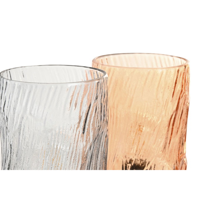 DKD Home Decor Decoración Luminosa de Cristal Abstracto Gris y Ámbar DKD Home Decor Decoración Luminosa de Cristal Abstracto Gris y Ámbar