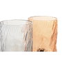 DKD Home Decor Decoración Luminosa de Cristal Abstracto Gris y Ámbar