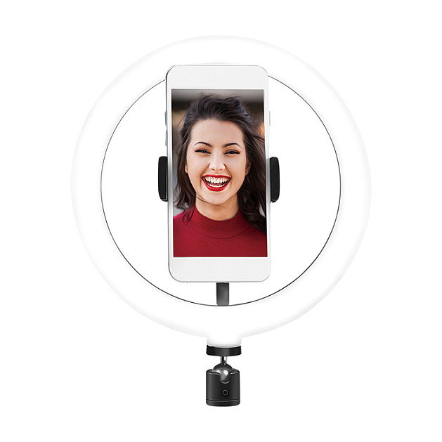 LogiLink Smartphone-Ringlicht de 20 cm con cable de 1.8 m