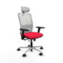 PIQUERAS Y CRESPO Silla de oficina Haches con mecanismo Sincro/Traslack Rojo/Blanco