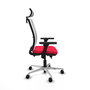 PIQUERAS Y CRESPO Silla de oficina Haches con mecanismo Sincro/Traslack Rojo/Blanco