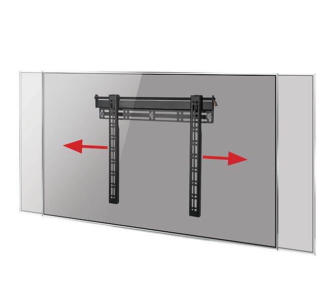 B-Tech Soporte de Pared Plano Universal para TV, hasta 55", 35kg máx, VESA 75x75 - 400x400, Negro BT8421