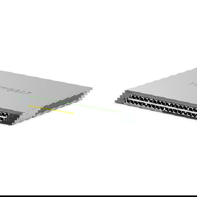 NETGEAR GS748PP Switch de Escritorio No Gestionado, 24 Puertos Gigabit PoE+ (380 W) y 24 Puertos Gigabit, Montaje en Pared
