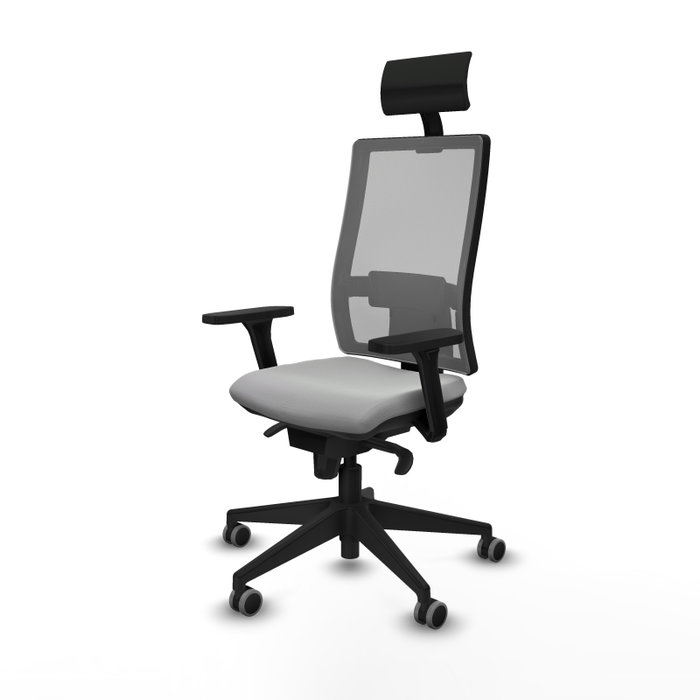 PIQUERAS Y CRESPO Silla de oficina Horna con mecanismo Sincro, Gris claro PIQUERAS Y CRESPO Silla de oficina Horna con mecanismo Sincro, Gris claro