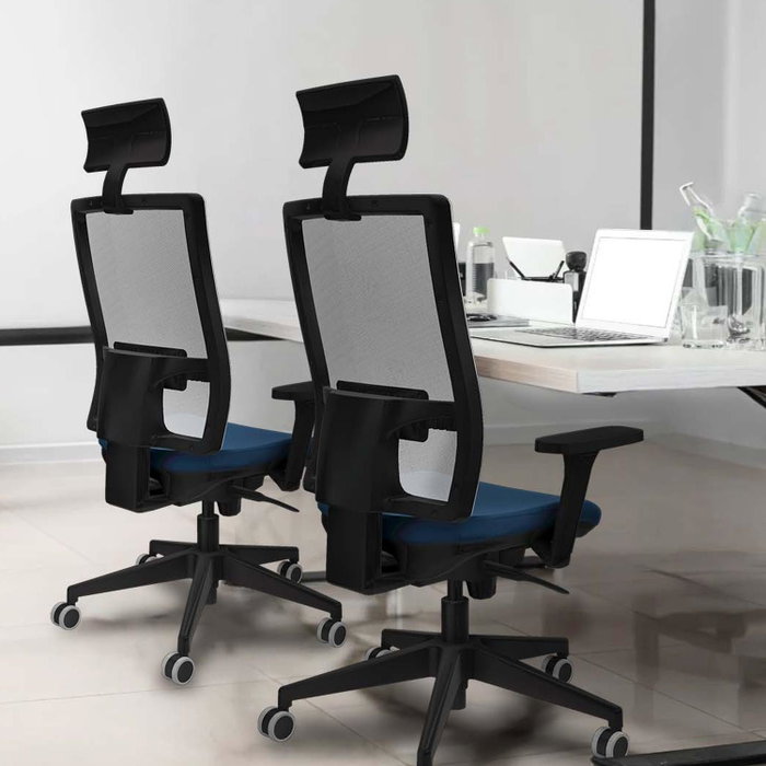 PIQUERAS Y CRESPO Silla de oficina Horna con mecanismo Sincro, Gris claro PIQUERAS Y CRESPO Silla de oficina Horna con mecanismo Sincro, Gris claro
