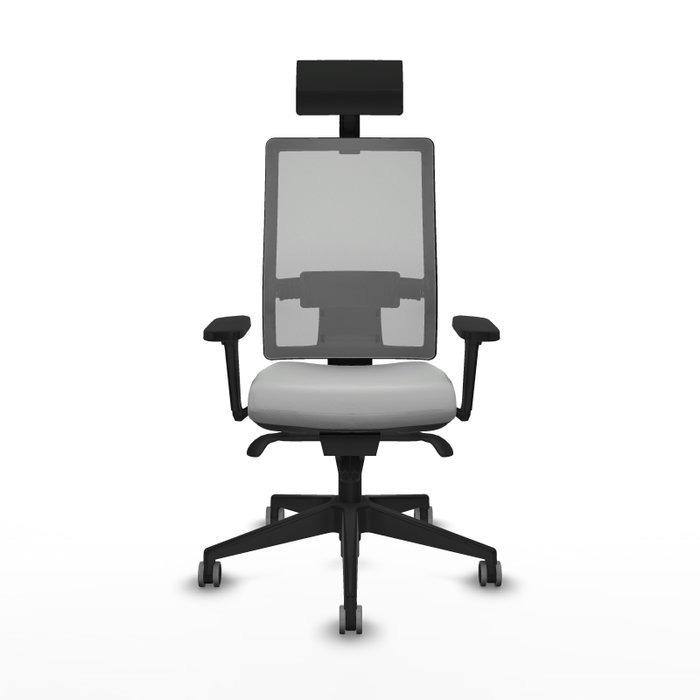 PIQUERAS Y CRESPO Silla de oficina Horna con mecanismo Sincro, Gris claro PIQUERAS Y CRESPO Silla de oficina Horna con mecanismo Sincro, Gris claro