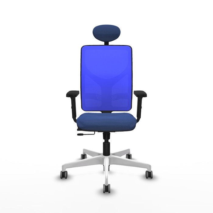 PIQUERAS Y CRESPO Silla de oficina Motilla con mecanismo Sincro/Traslack Azul