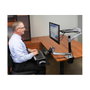 Ergotron LX HD Soporte de Monitor Sit-Stand de Escritorio con Brazo Articulado, 13.6 kg Capacidad, para Pantallas hasta 46 Pulgadas, Aluminio