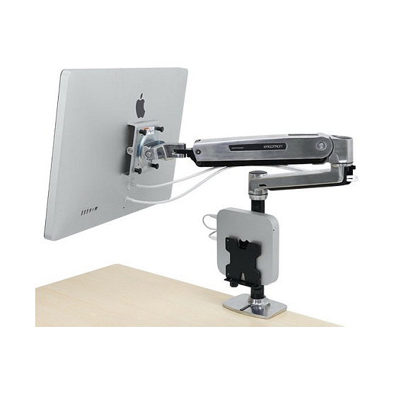 Ergotron LX HD Soporte de Monitor Sit-Stand de Escritorio con Brazo Articulado, 13.6 kg Capacidad, para Pantallas hasta 46 Pulgadas, Aluminio