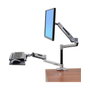 Ergotron LX HD Soporte de Monitor Sit-Stand de Escritorio con Brazo Articulado, 13.6 kg Capacidad, para Pantallas hasta 46 Pulgadas, Aluminio