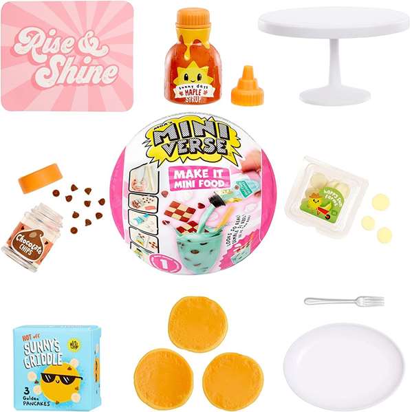 MGA Miniverse Bola Sorpresa Food Series Cenas Serie 3 Coleccionable 9 cm Modelos Surtidos