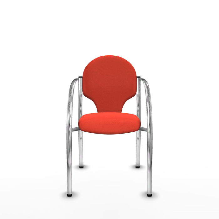 Silla de Recepción Hellín Piqueras y Crespo 220PTCRB305 Naranja Oscuro 2 Unidades