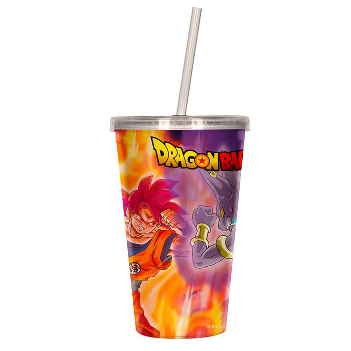 SD TOYS Vaso Lenticular 3D Dragon Ball Super 50ml con Tapa Enroscable