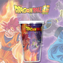 SD TOYS Vaso Lenticular 3D Dragon Ball Super 50ml con Tapa Enroscable
