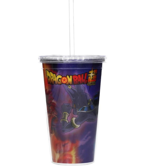 Sd toys Vaso Lenticular 3D Dragon Ball Super Battle of Gods Tapa Enroscable
