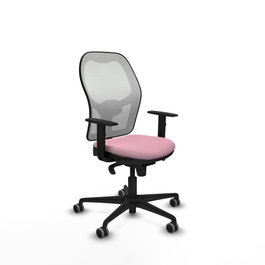 PIQUERAS Y CRESPO Silla de oficina Jorquera Rosa y Blanca
