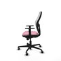 PIQUERAS Y CRESPO Silla de oficina Jorquera Rosa y Blanca